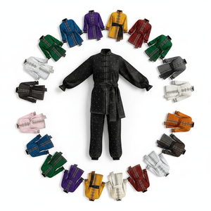 Uniforme de Karate, Tai Chi y Kung Fu Personalizado en Oferta, Diseño de Logotipo Personalizado, Traje de Artes Marciales de Manga Larga con Pantalones - Product Image 1