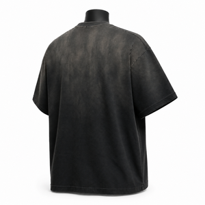 Camiseta Vintage Lavada Oversize para Hombre, Algodón Pesado Personalizado, Estilo Urbano, Ajuste Holgado, Camiseta Casual Lisa - Product Image 5