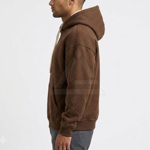 Outdoor <b>Sherpa</b> Hoodies Men Winter Hoodie With Fleece Lined Interior Adjustable Hood Kangaroo Pocket And Premium Quality - Product Image 5
