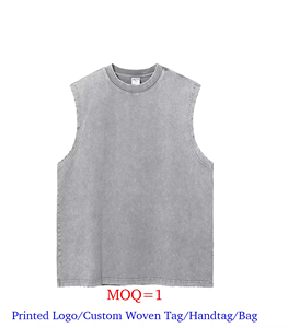 เสื้อกล้ามผู้ชายไซส์ใหญ่ สีพื้น ผ้าฝ้าย คอโอ ทรงลำลอง ถักทอ  รับสกรีนโลโก้ ขั้นต่ำ 1 ตัว - Product Image 2
