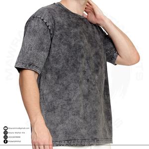 T-shirt Homme Vintage Délavé à l'Acide, Coupe Oversize Épaules Tombantes, Manches Courtes, 100% Coton Jersey, Tissu Écologique, Logo Personnalisé, Qualité Supérieure - Product Image 4