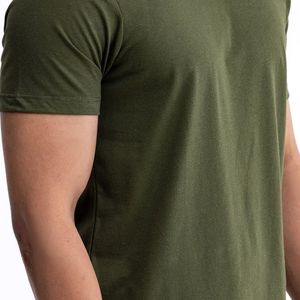 T-shirt streetwear personnalisé 100 % coton à col rond, haute qualité, manches courtes, coupe classique, fabricant OEM ODM, tricoté, respirant - Product Image 4