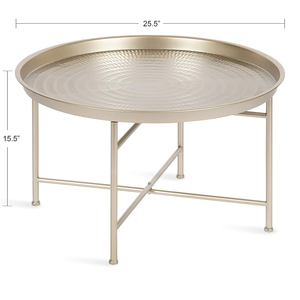 Mesa de Centro Contemporánea para Sala de Estar, Mesa Decorativa para el Hogar, Apartamento u Oficina, con Base Resistente - Product Image 4