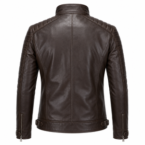 Wholesale Fashion OEM ODM <b>Leather</b> Garment Manufacturer Premium Genuine <b>Leather</b> <b>Jackets</b> Custom Private Label Outerwear Supplier - Product Image 2