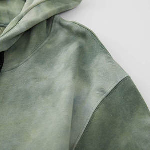 Sweat-shirt à capuche tie-dye pour homme, coupe classique, tricoté, décontracté, pour l'automne, vert, sweats à capuche et sweat-shirts pour homme, jersey de coton - Product Image 4