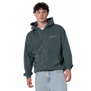 Sudadera con Capucha Personalizada para Hombre, Sudadera con Capucha de Forro Polar, 100% Algodón, Logotipo Minimalista en el Pecho, Corte Regular, Ropa Casual de Calle - Product Image 2