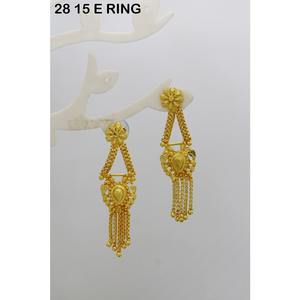 Aspecto agrícola tradicional Festival indio Nuevo diseño tradicional Pendientes largos artificiales de calidad superior Pendientes colgantes de borla - Product Image 3