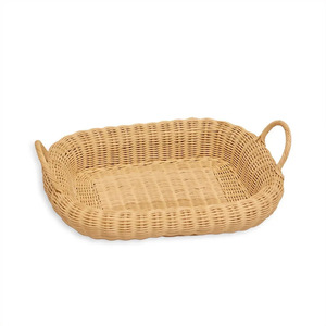 Meilleure vente : Plateau rond en rotin, artisanat en osier fait main, plateau artisanal pour la décoration de table à prix de gros - Product Image 2