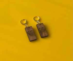 Pendientes de Madera Natural, Joyería Artesanal de Moda, Hechos a Mano, Ligeros, Ecológicos, Accesorios para Mujer, Venta al por Mayor de Artículos de Joyería - Product Image 1