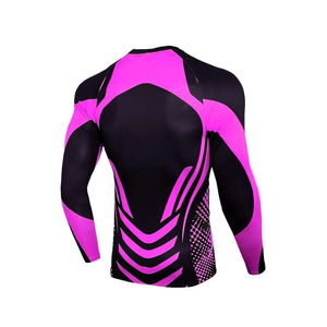 T-shirt de compression personnalisé à manches courtes avec logo MMA BJJ, design sublimé pour Rashguards de Jiu Jitsu, vente en gros de t-shirts MMA - Product Image 4