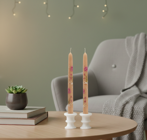 Velas Votivas Cónicas Hechas a Mano de Primera Calidad, sin Llama, para Navidad, San Valentín, Halloween, Decoración del Hogar, Ambiente Minimalista de Oficina - Product Image 1