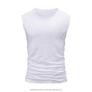 Camiseta informal para hombre personalizada de fábrica, camisetas sin mangas para gimnasio, camisetas sin mangas para hombre - Product Image 4