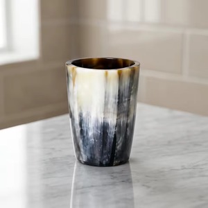 Vaso de Cristal de Cuerno de Búfalo Ecológico, Hecho a Mano por Artesanos, con Forma Natural, Material Orgánico Único, para Beber - Product Image 4
