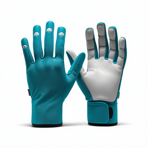 Guantes de Hockey sin Dedos Color Verde Azulado, Acolchados, para Protección del Jugador, para Entrenamientos, Prácticas y Competiciones - Product Image 2