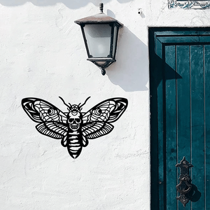 Decorazione Murale in Ferro a Forma di Falena Fatta a Mano in Stile Vintage per Camere da Letto Gotiche, Cottagecore, Soggiorni e Giardini - Servizio di Ritiro Disponibile - Product Image 6