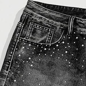 New Trend Mens High Quality Denim Shorts <b>Elastic</b> Waist Affordable Price New Arrival Wholesale For Summer - Product Image 6