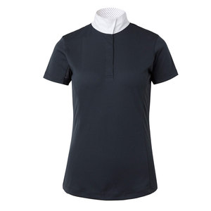 Polo décontracté élégant pour femme OEM ODM, en tissu tricoté léger, respirant, à manches courtes, pour le quotidien - Product Image 1