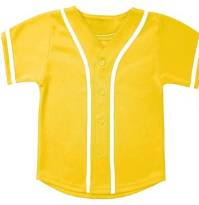 Maillot de baseball personnalisé à manches courtes avec logo sur le devant, unisexe pour enfants, t-shirts de sport tricotés imprimés - Product Image 2