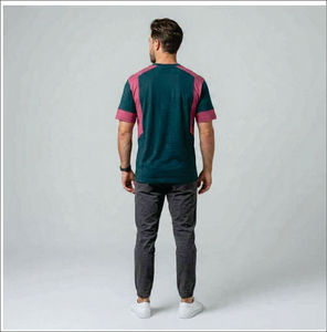 เสื้อยืดคุณภาพสูง เสื้อยืดขายดีสำหรับผู้ชาย ระบายอากาศได้ดีและแห้งเร็ว เสื้อยืดไมโครไฟเบอร์ OEM สำหรับผู้ชาย เสื้อระบายอากาศได้ดี - Product Image 2