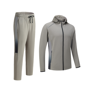 Ensemble de survêtement léger coupe-vent pour homme, idéal pour l'entraînement sportif, personnalisable avec logo, vente en gros, tenue décontractée - Product Image 5