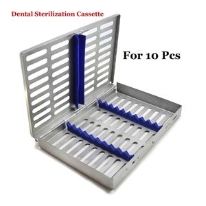 Perforated Dental <b>Sterilization</b> Cassette Tray with Blue Silicone Racks Stainless Steel Medical Instrument Holder - Product Image 3