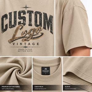 T-shirt pour homme en coton lavé, col rond, manches courtes, coupe classique, couleur unie, jersey tricoté décontracté, haute qualité, 100% coton - Product Image 4