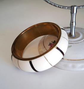 Brazalete de moda de hueso de latón hecho en India, pulseras de joyería de moda, brazaletes de joyería de mano para mujer de alta calidad, precio de fábrica - Product Image 3