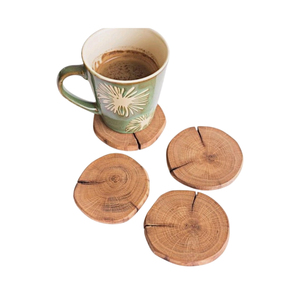 Premium Square Wooden Coaster Eco-Friendly Wood Drink Coasters Rustic Heat Resistant Cup Mat For Coffee Mug <b>Table</b> <b>Protector</b> - Product Image 4