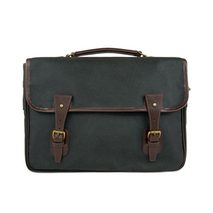 Premium PU <b>Leather</b> Business <b>Soft</b> <b>Bag</b> Laptop Case Waterproof Organized Compartments Zipper Closure Durable Handle Office Travel - Product Image 2