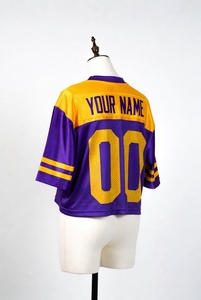 Camisetas Deportivas de Fútbol para Hombre, Corte Holgado, Cuello Redondo, con Franjas Reflectantes, Malla Transpirable - Product Image 4