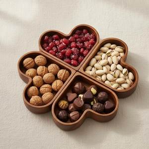 Luxury Wooden <b>Chocolate</b> Serving Tray with Rope Handles Luxury Dry Fruit & Sweet Gift Platter & <b>Wedding</b> & Festive Gift Platter - Product Image 5