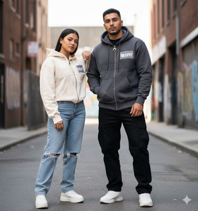 Streetwear <b>Top</b> Manufacturer Hoodies New Arrival Custom <b>Distressed</b> Embroidery Best Material <b>Distressed</b> Boxy Fit Zipper Hoodies - Product Image 4