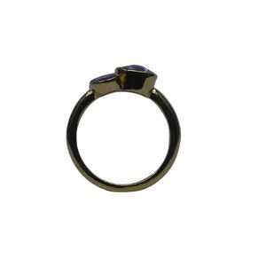 Wedding Wear 925 Sterling <b>Silver</b> Gold Plated Jewelry Blue Topaz <b>Emerald</b> Tanzanite Gemstone Women Wear <b>Ring</b> - Product Image 3