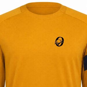 Mustard Yellow Long Sleeve Cycling Jersey for Men Women Breathable Lightweight <b>Road</b> MTB Bike Racing Sports Shirt - Product Image 3