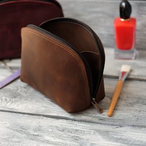 Bolsa de Cosméticos Impermeable y Ecológica de Cuero con Cierre de Cremallera para Mujer, Bolsa de Maquillaje Pequeña y Compacta para Viajes - Product Image 6