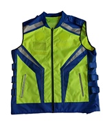 Chalecos de Seguridad Reflectantes de Alta Visibilidad Naranja, de Malla de Poliéster, Unisex, para Construcción, con Múltiples Bolsillos, Ropa de Trabajo Nueva de Alta Calidad