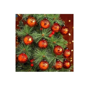 Hermosos Adornos de Vidrio, Bolas Colgantes de Navidad Decorativas de Vidrio, Bolas de Decoración Colgantes de Vidrio Coloridas, Perfectas para el Hogar - Product Image 2