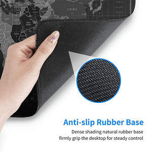 Tapis de souris de jeu en caoutchouc rectangulaire noir imperméable sur mesure, <span class=keywords><strong>carte</strong></span> <span class=keywords><strong>du</strong></span> <span class=keywords><strong>monde</strong></span>, sublimation <span class=keywords><strong>XXL</strong></span>, tapis de bureau - Product Image 4