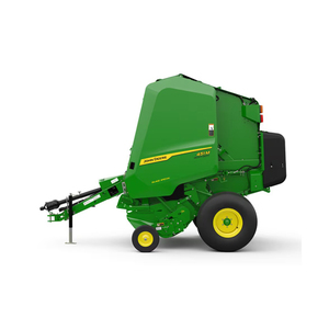 John Deere Square Baler Green Agricultural Equipment 4 Wheel <b>Tractor</b> Attached - Product Image 2