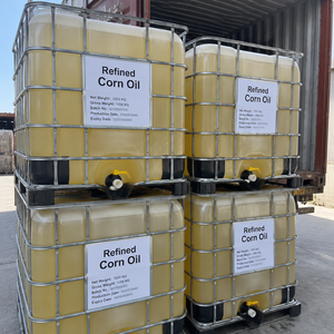 Aceite de maíz refinado vegetal con sabor neutro y tono dorado, ofrecido en bidones a granel para importadores y compradores mayoristas de aceite. - Product Image 1