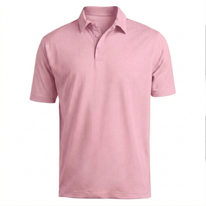 Chemise de sport pour homme 100% polyester respirante, chemise de golf à séchage rapide, haut de fitness athlétique, uniforme de travail décontracté pour entreprise - Product Image 1