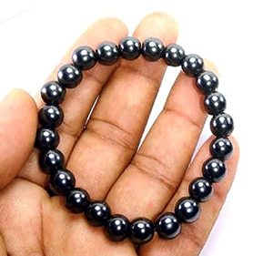 กำไลข้อมือคริสตัลสีดำ แม่เหล็กบำบัด ควบคุมความดันโลหิต ลูกปัดหินคริสตัลขนาด 8 มม. เครื่องประดับแฟชั่นสำหรับผู้ชายและผู้หญิง ของขวัญเสริมพลังงาน - Product Image 2