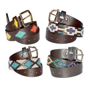 Ceinture Polo 100% Cuir Véritable Faite à la Main, Style Décontracté Élégant, Boucle en Alliage, Design Raffiné, Longueur Personnalisable, Fabriquée en Inde - Product Image 1
