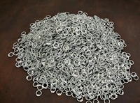 Anneaux rivetés en acier doux de haute qualité (10 mm, 8 mm) pour la fabrication d'armures, mailles de chaîne robustes et durables, costumes d'Halloween