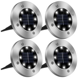 Juego de 4 Lámparas Solares para Jardín, IP65 Impermeables, para Exteriores, Patio, Camino, Césped, Decoración, Luces Solares Enterradas - Product Image 6