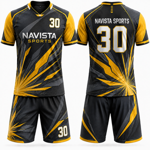 Conjunto de Uniforme de Fútbol Personalizado, Camiseta, Pantalones Cortos y Calcetines, Ropa Deportiva Cómoda, Suministro al por Mayor, Fútbol Élite, Navista Sports - Product Image 4