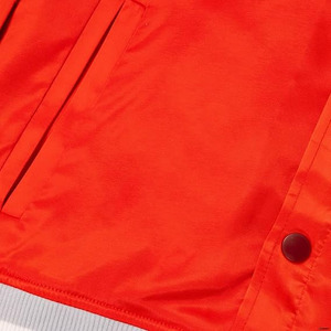 Veste universitaire rouge pour homme, coupe classique, col rabattu, doublure en satin, fermeture boutonnée, couleur unie, style décontracté d'automne - Product Image 4