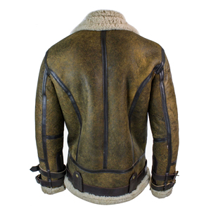 Best <b>Mens</b> Leather <b>Fur</b> <b>Jacket</b> Stylish Warm Winter Coat High Quality Export Apparel Supplier Custom Branding Service - Product Image 3