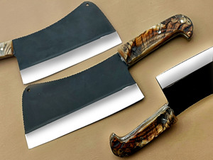 Nouveau couteau à viande serbe en acier à haute teneur en carbone, forgé à la main, VG10, manche en corne de mouton, haute qualité, corne de bélier - Product Image 2