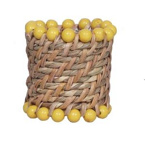 Servilleteros de Mimbre para Bodas, Fiestas, Restaurantes/Hoteles, Anillos para Servilletas de Color Natural Hechos a Mano, Anillos Redondos para Servilletas - Product Image 1